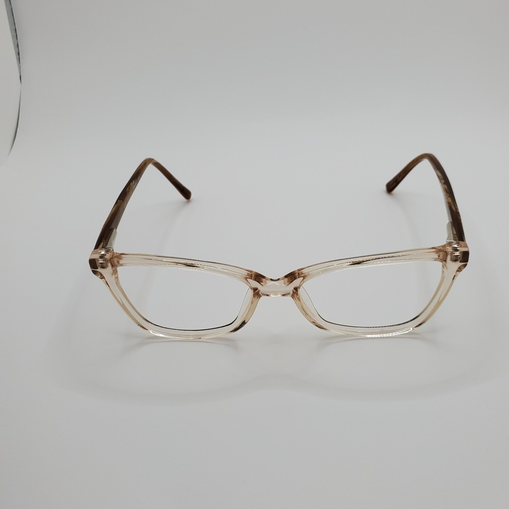 Via Spiga Dulcina 600 Eyeglasses Frame Clear Brown Cat Eye Full Rim 52-16-135mm